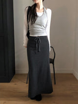 Women Slim Warm Halter Sleeveless (3color)