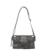 BELTED WASHING LEATHER MINI BAG (GRAY) F26QE991