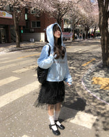 ハイヤー ツーウェイフードジップアップ
