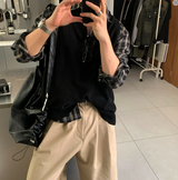  First Overfit V-Neck Knit Vest