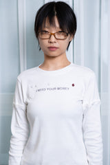 "ハイヤー ミー" コンバーテーブルロングスリーブ (WHITE)