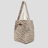 LEOPARD PATTERN CANVAS BAG