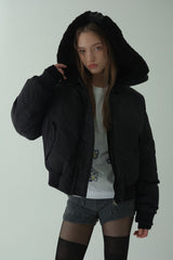 HOODED FLIGHT JUMPER_BLACK