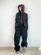 Front Slit Cotton Pants