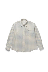 Peeky check shirt_skyblue