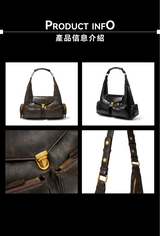 “CORDOVAN” Horn  Biker Bag