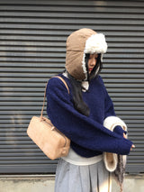 Fluffy Padded Trapper Hat (5color)