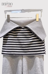 Gradient Off-Shoulder Zip-Up (TOP)