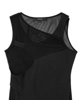 In&Out Sleeveless Dress _ BLACK