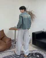 Piece Washed Crop Denim Jacket