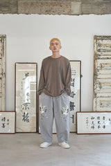 ヴィンテージ P. ダイイングカットアウトボックスTシャツ (Brown)