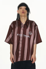 Burgundy Striped Shirt