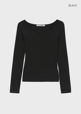 [MADE] Rutic V-neck Long-sleeved T-shirt
