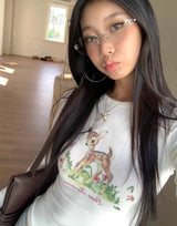 バンビスリムロングスリーブTシャツ