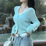 [MADE] Water, V-neck slim cardigan