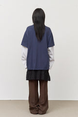 Bebe Waffled Layered Longsleeve