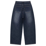 BTB : POEM PINTUCK BALLOON JEANS [STEEL BLUE]