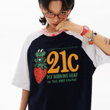 21C フロッグオーバーフィットラグランtシャツ