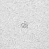 KIRSH PLAIN SLIM FIT CROP HOODIE ZIP UP - GRAY   