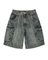26SS ユーティリティダイイングデニムショートパンツ
