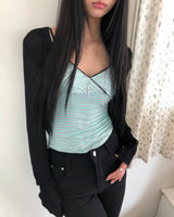 トーニングボレロクロップカーディガン