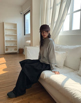 ドルデカラーラウンド長袖Tシャツ