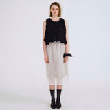 Crinkle Sheer Skirt - 2colors