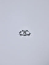  Surgical steel wave ring earrings