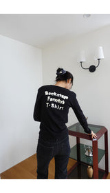 バックタイポスリーブトップ