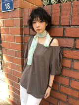 Epo Sheer Button Sleeveless (6color)