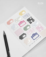 Silver Foil Label Writable Paper Kiss Cut Tape