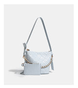 Classic Tweed Quilted Chain Bag - A must-have tweed shoulder bag for formal looks
