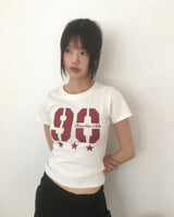 グリーナンバープリント半袖 T シャツ