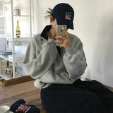 [BELLIDE MADE] ルーズフィットカラーリングプラケットトレーナー