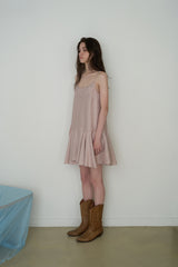 Nina slip dress_pink beige