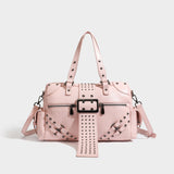 High Quality Stud Buckle Boston Bag
