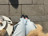 dot tabi flat shoes