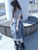 hazel scarf tee