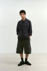 カモフィールドカーゴショーツ (Washed Gray)