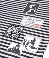 BBD アングザイエティ マルチ パッチ ストライプ Tシャツ(Navy&Sand)