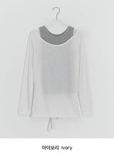Dasone Sleeveless Layered Tee Set
