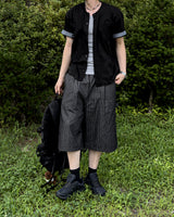 Moment Check Roll-Up Short Sleeve Cardigan
