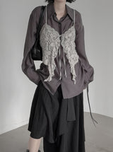 Sia Layered Unbalanced Skirt