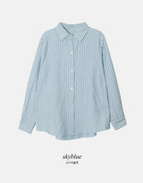 #YP Stripe Loose Fit Shirt (3color)