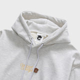Concept College Cursive Logo Waffle Hoodie / Melange Gray [Unisex]