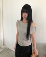 ピュータ ドレープ ショートスリーブ Tシャツ