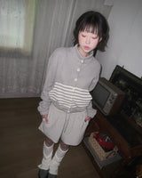 (2color) ファジーストライプショーツパンツ