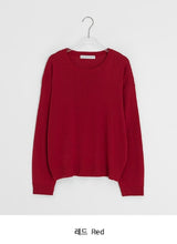 Muden Basic Color Round Neck Knit