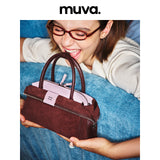 muva. 本革 オイルワックスレザー バイカー風 ショルダーバッグ