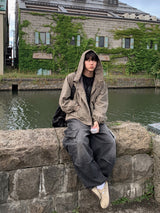 Itsu diagonal cargo denim